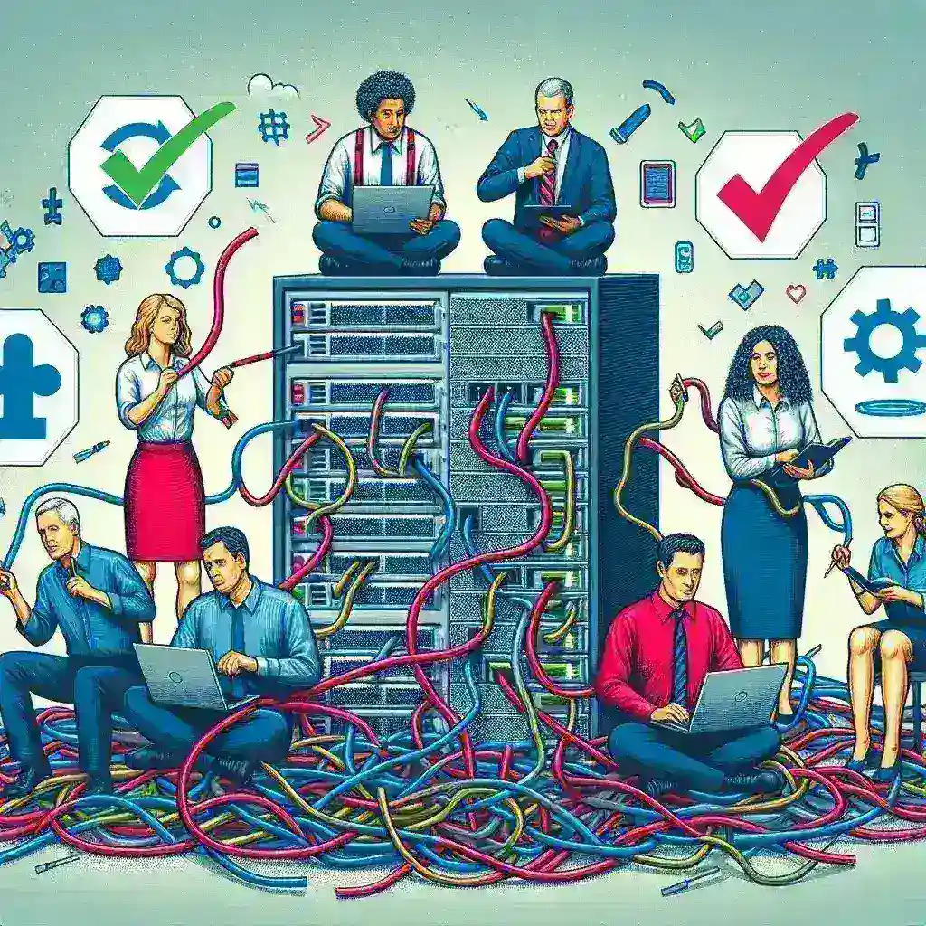 "Diagram illustrating the top five most common software misconfigurations and their corresponding fixes, highlighting best practices for improving software security and performance."