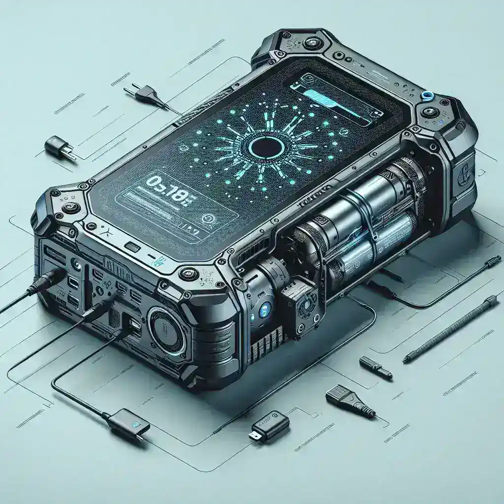 "Bluetti AC200 Max power station with LiFePO4 battery pack displayed in a modern outdoor setting, highlighting its compact design and advanced energy storage capabilities."