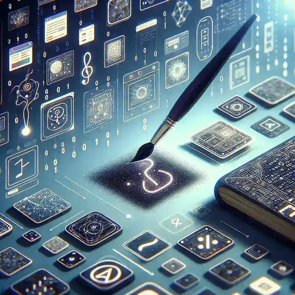 "AI tools generating user interface components, showcasing innovative design workflow enhancements for modern web and app development."
